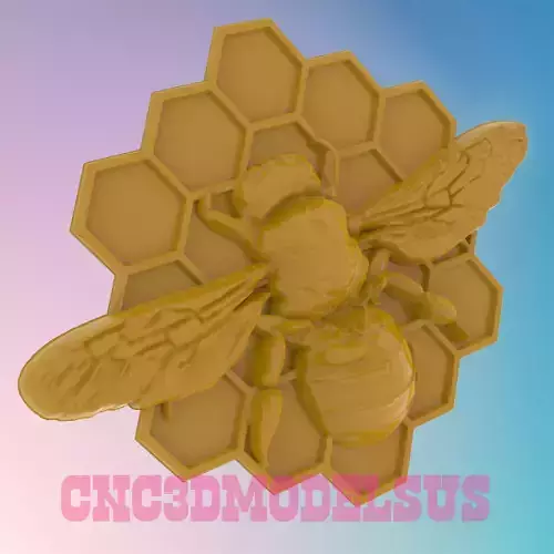 Bee 3D MODEL STL FILE FOR CNC ROUTER LASER 3D print model