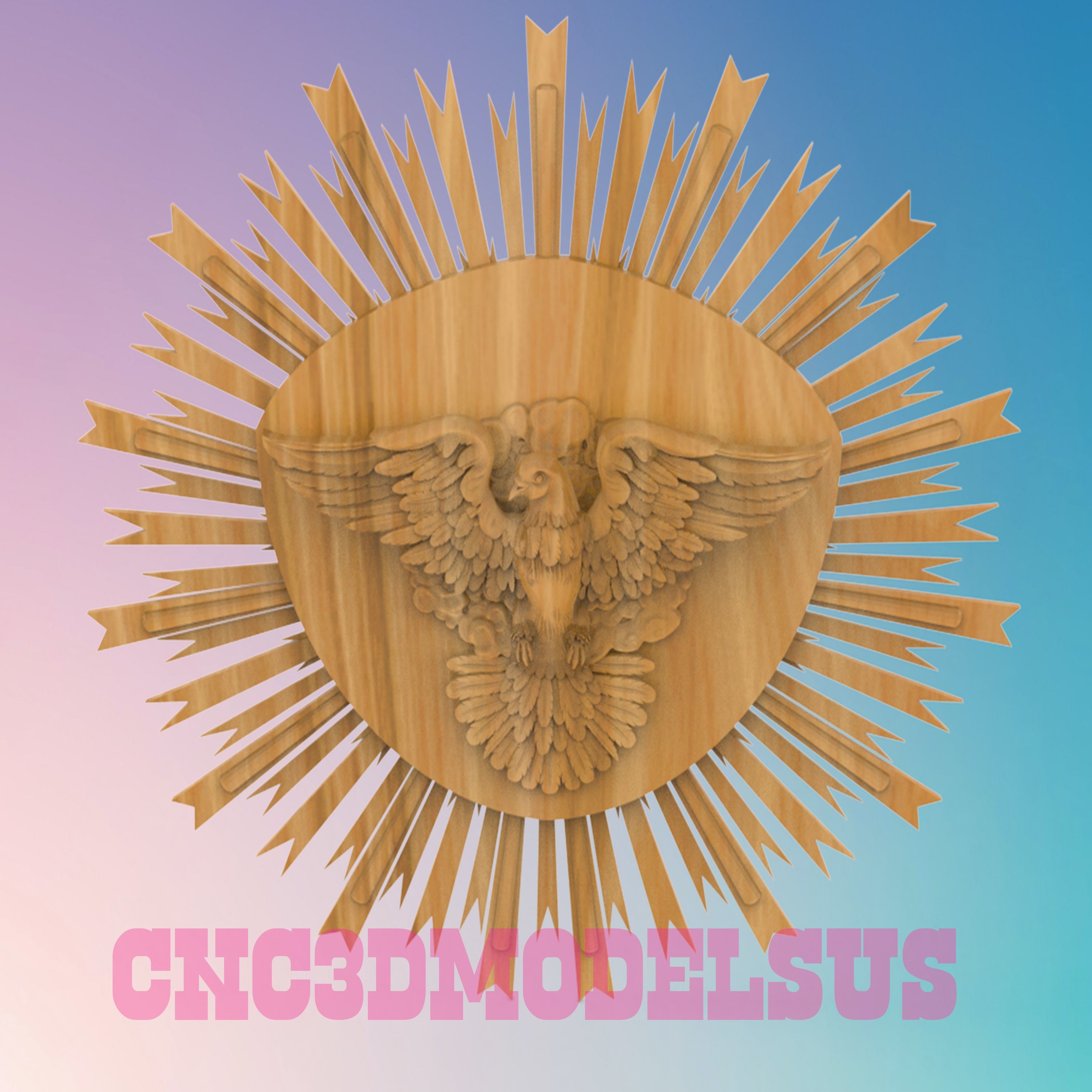 Pigeon 3D MODEL STL FILE FOR CNC ROUTER LASER  3D print model_2