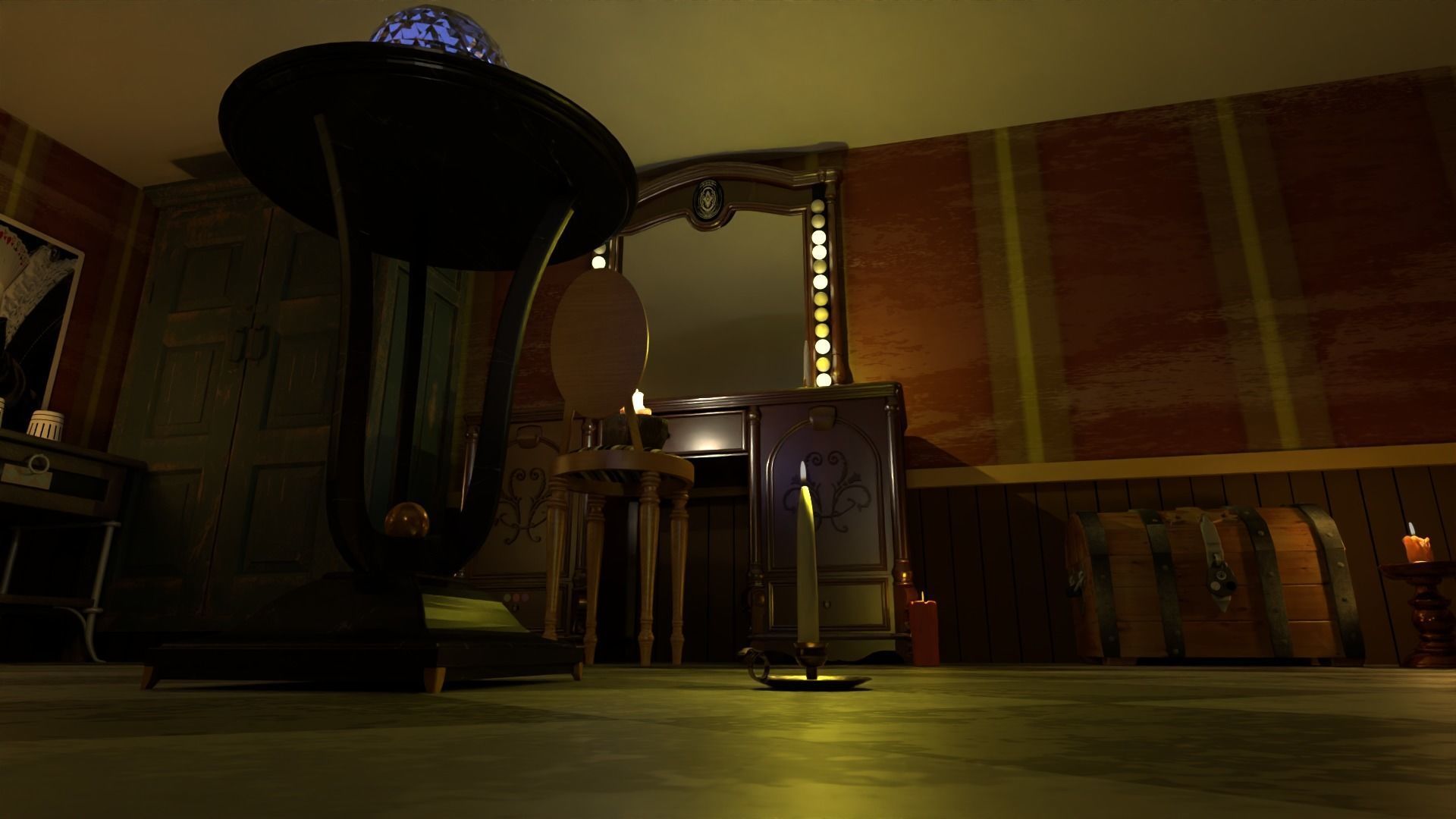 Magic and wizard room 3D model_4