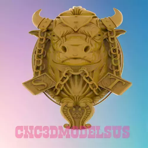 Bull 3D MODEL STL FILE FOR CNC ROUTER LASER