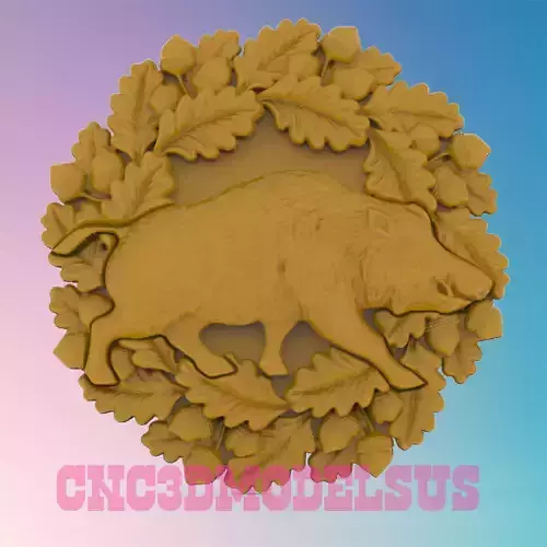 Boar wild 3D MODEL STL FILE FOR CNC ROUTER LASER
