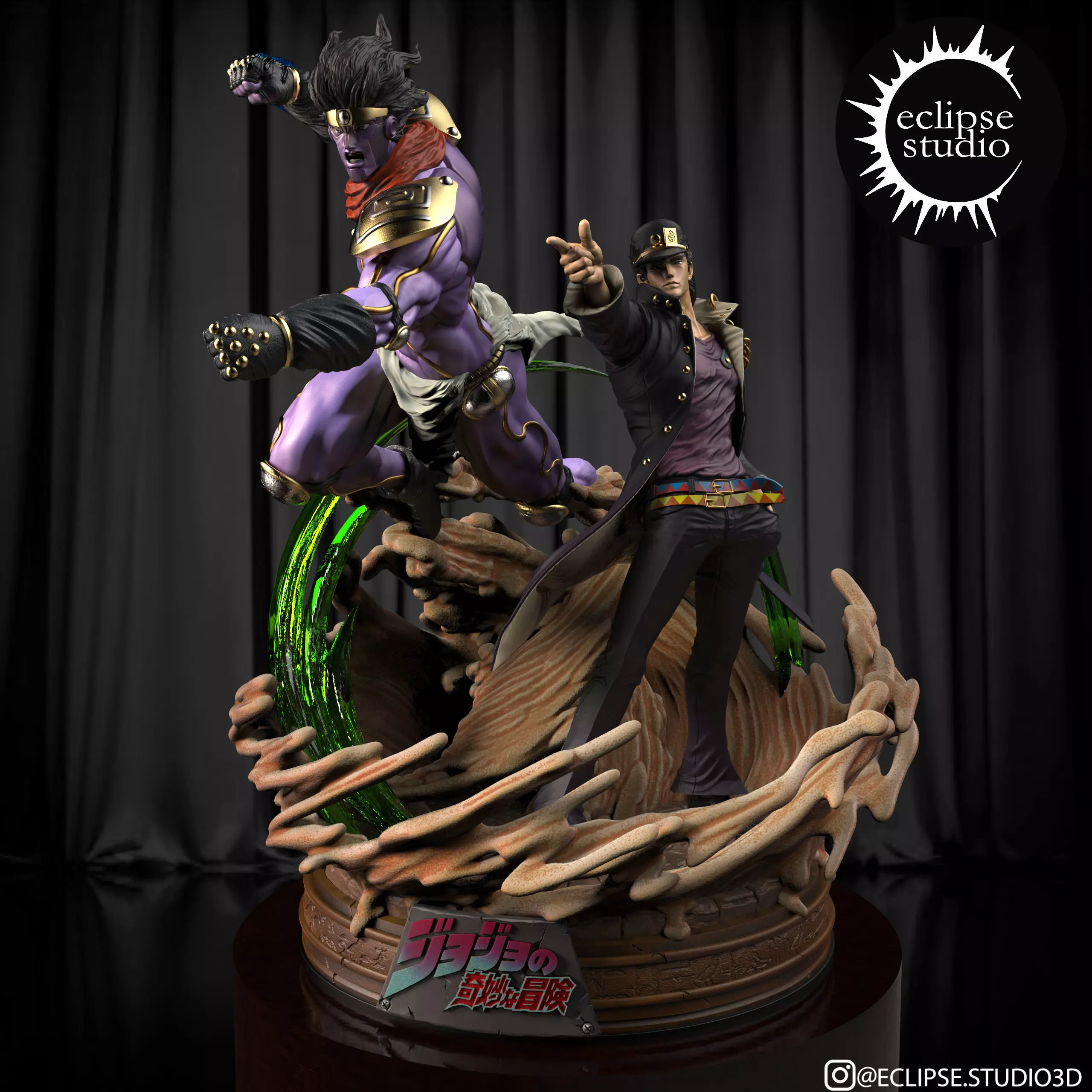 Jotaro And Star Platinum 3D print model
