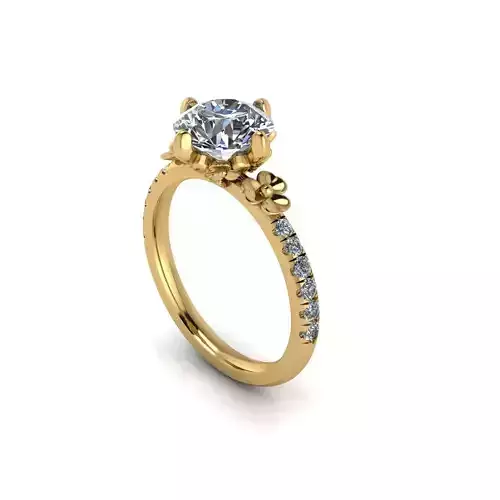 Solitaire Diamond Engagement Ring R188