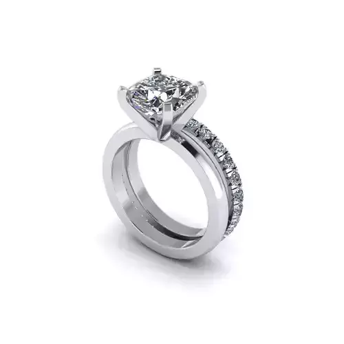 Matching Women Diamond Engagement Rings R19