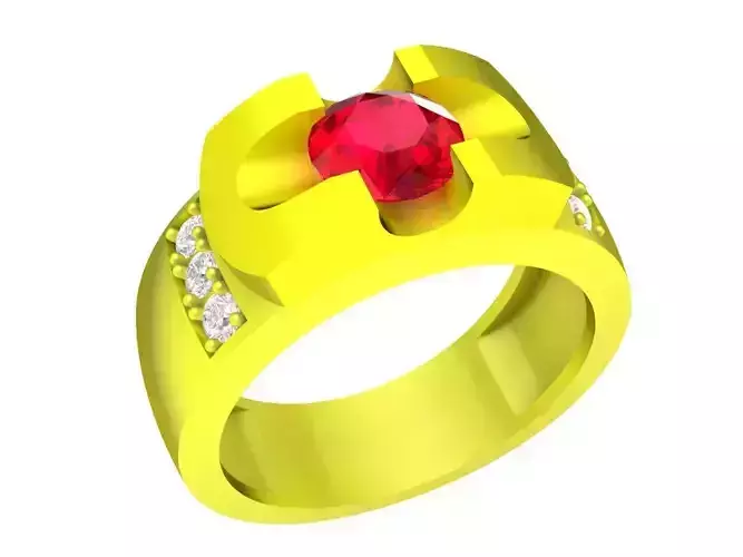 A6730 Korean Style Diamond Unisex Fashion Ring