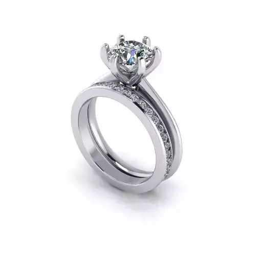 Matching Diamond Wedding Ring R194