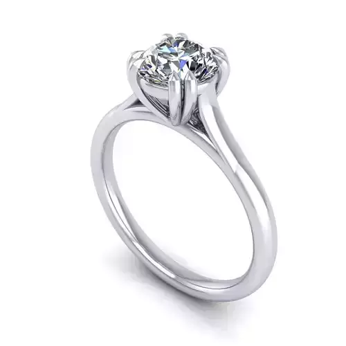 Solitaire Diamond Wedding Ring R154
