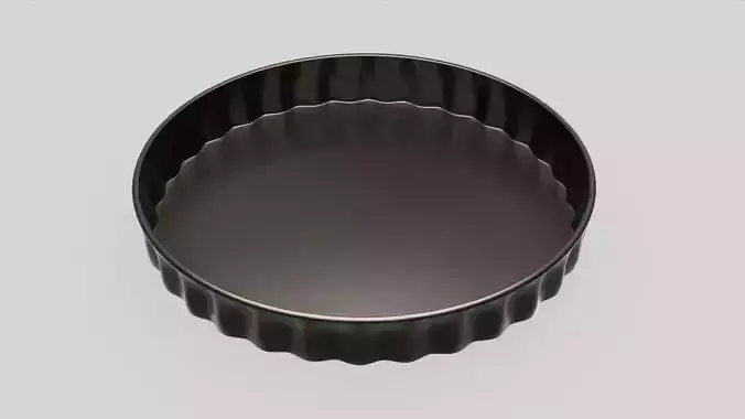 Steel Baking Dish 1A Free low-poly 3D model