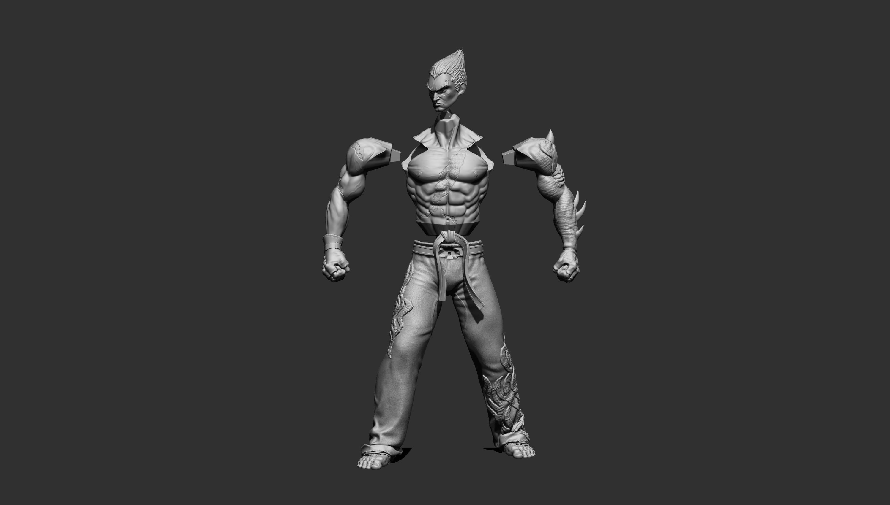 Kazuya Mishima tekken 3D model_4