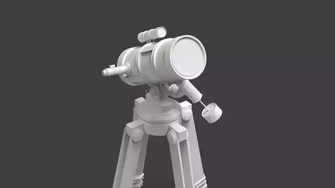 Astronomical Telescope - 3 - Untextured  3D model