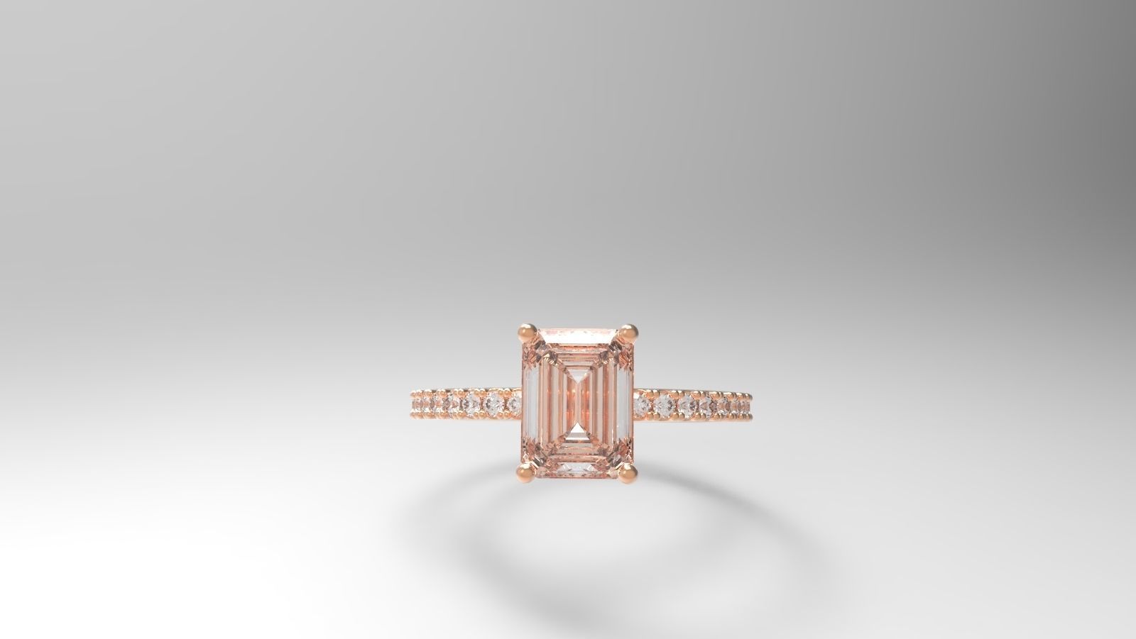 Emerald Cut  3D print model_5