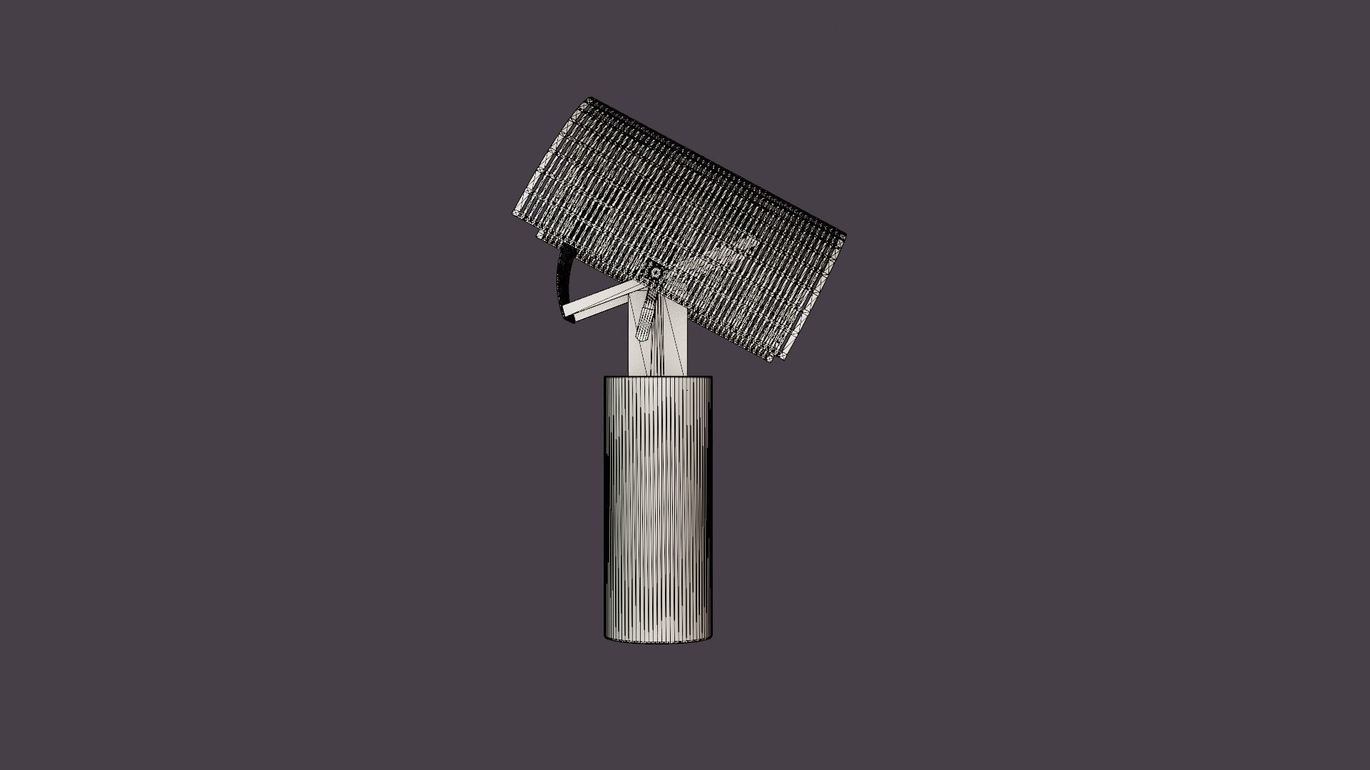 Shogun Table Lamp Low-poly 3D model_8