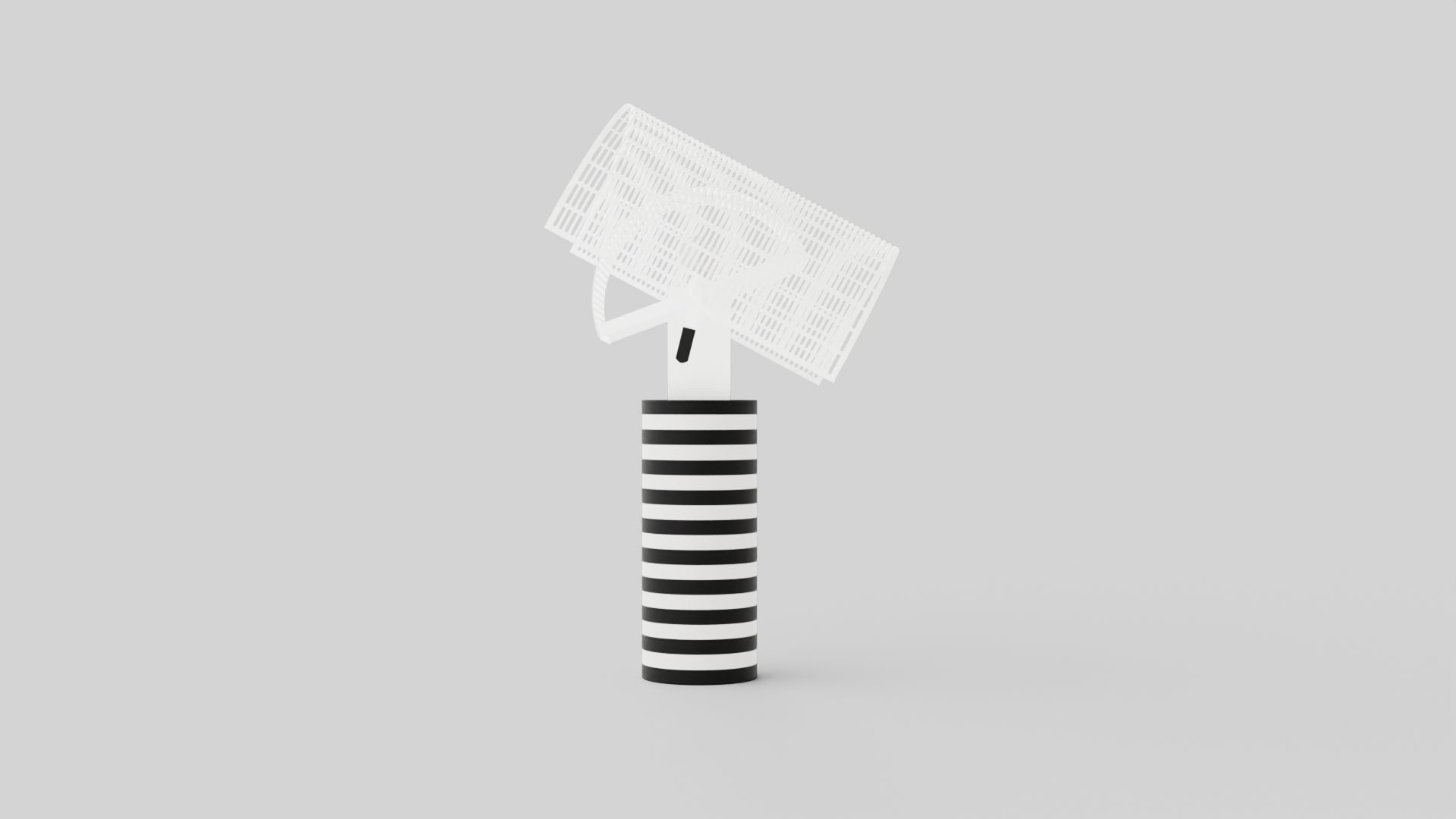 Shogun Table Lamp Low-poly 3D model_2