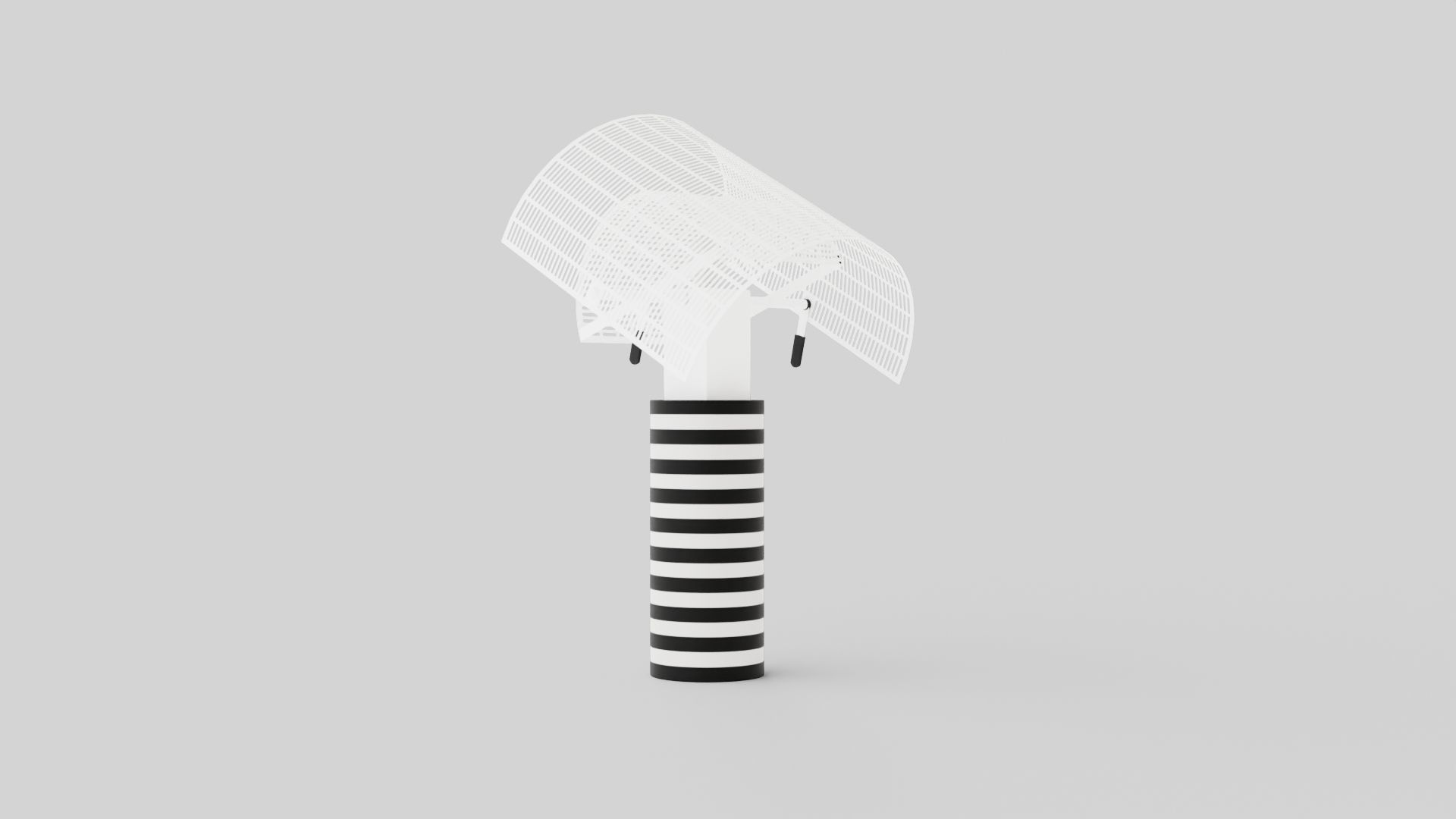 Shogun Table Lamp Low-poly 3D model_1