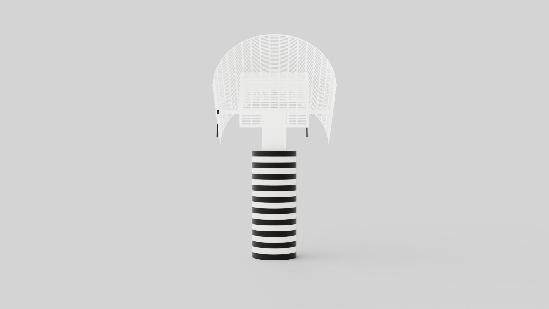 Shogun Table Lamp Low-poly 3D model_4