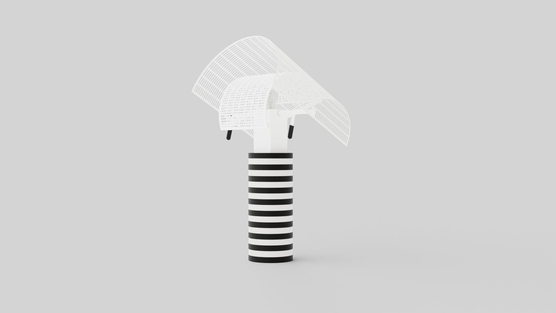 Shogun Table Lamp Low-poly 3D model_3