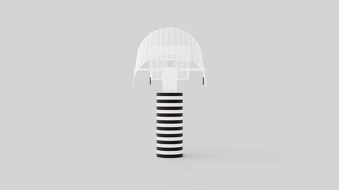 Shogun Table Lamp Low-poly 3D model