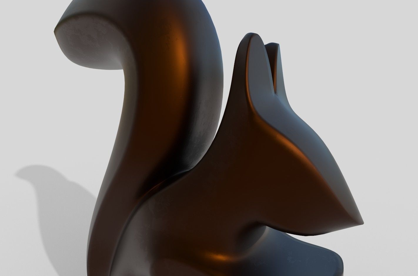 Decorative squirrel 3D model_4