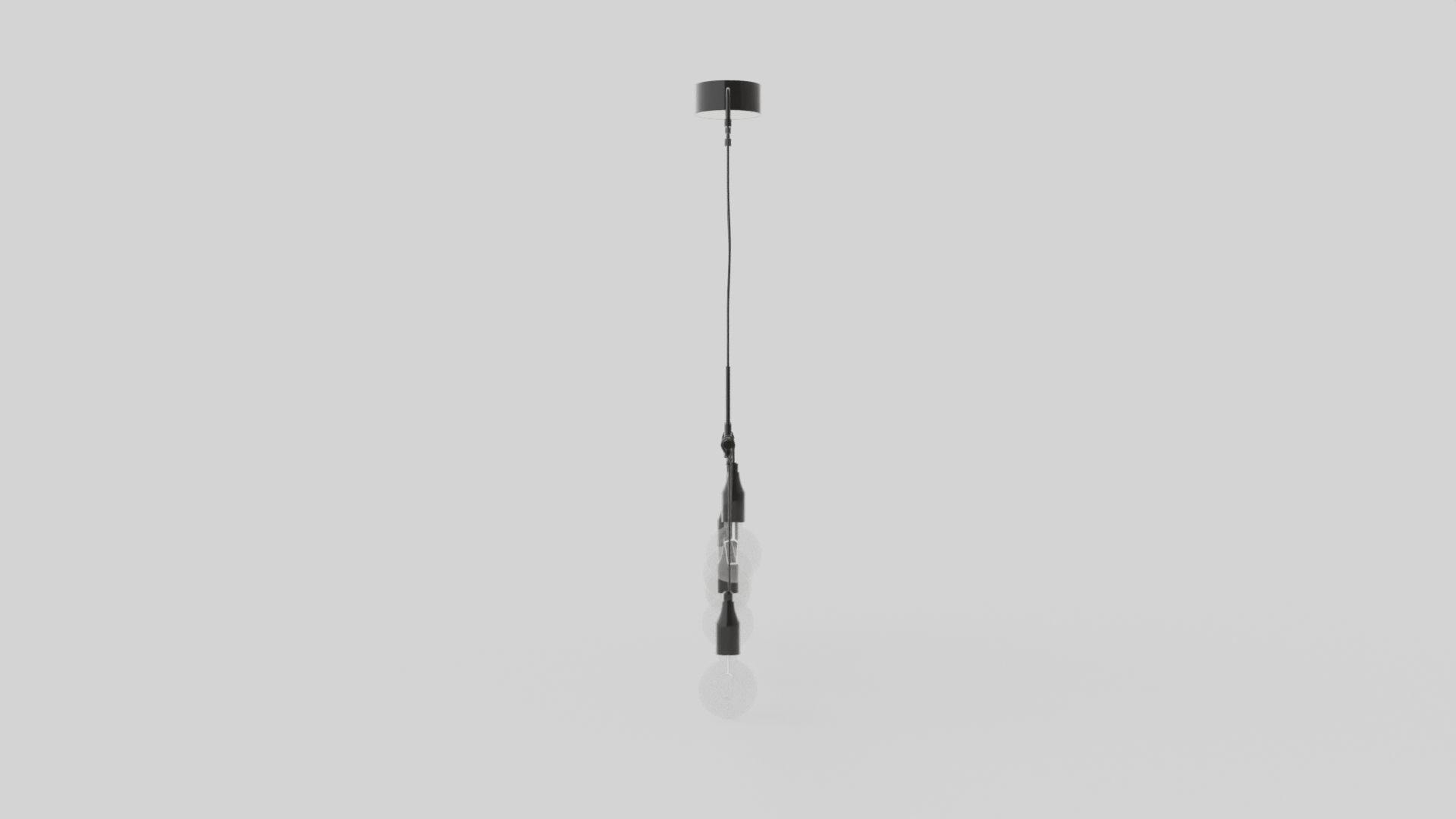 Skyline Ceiling Lamp Low-poly 3D model_2