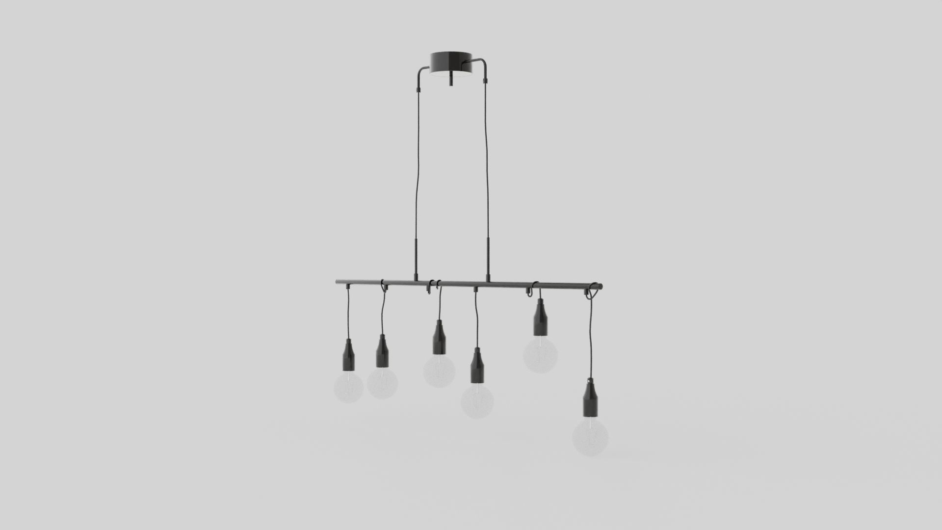 Skyline Ceiling Lamp Low-poly 3D model_3