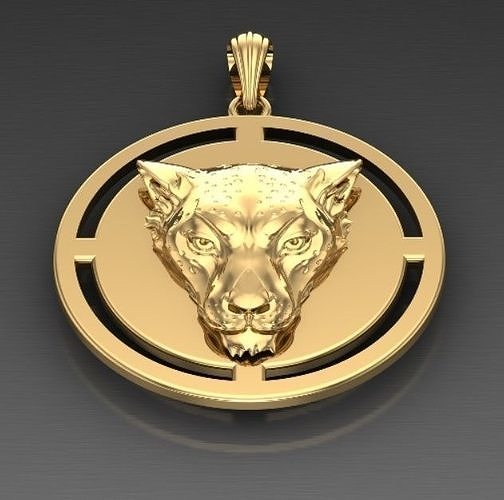 pendant lioness 3D print model