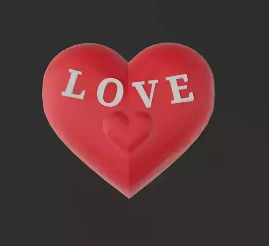 heart shaped box 3D print model