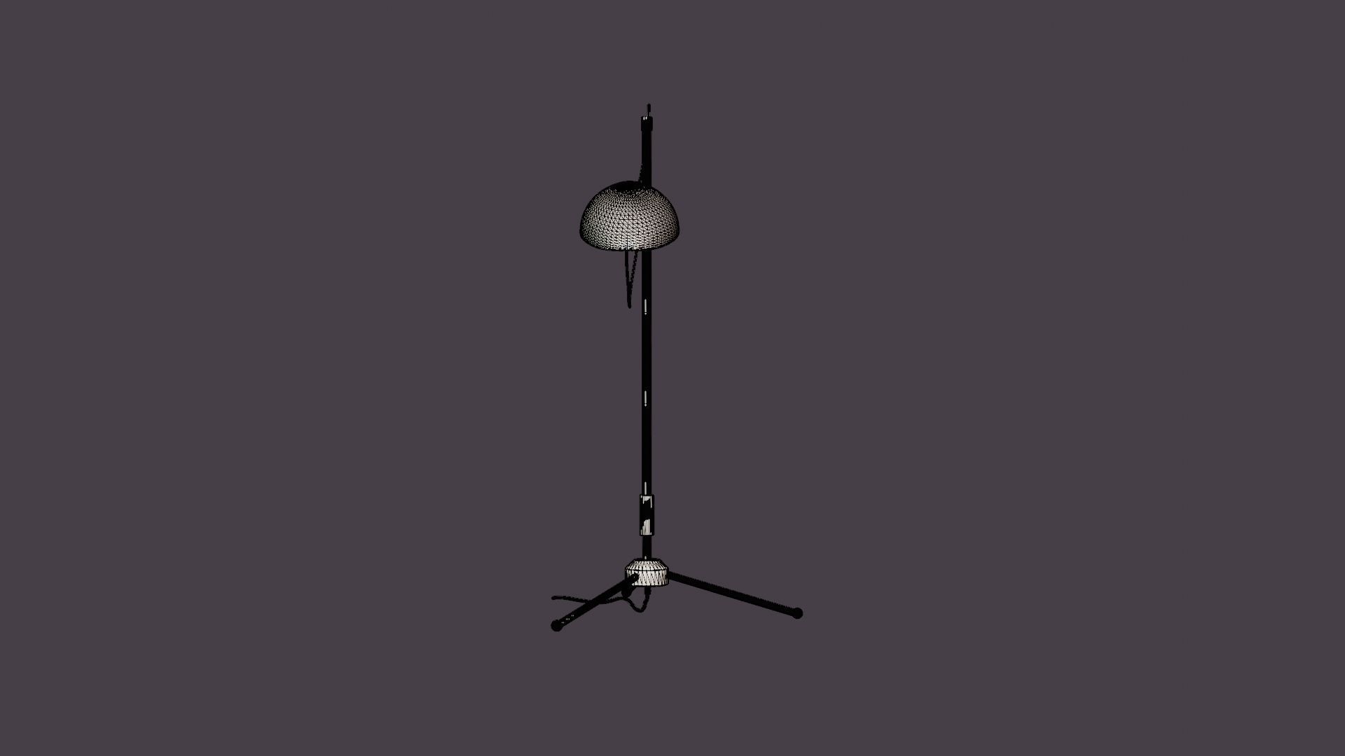 Spoon Table Lamp Low-poly 3D model_8