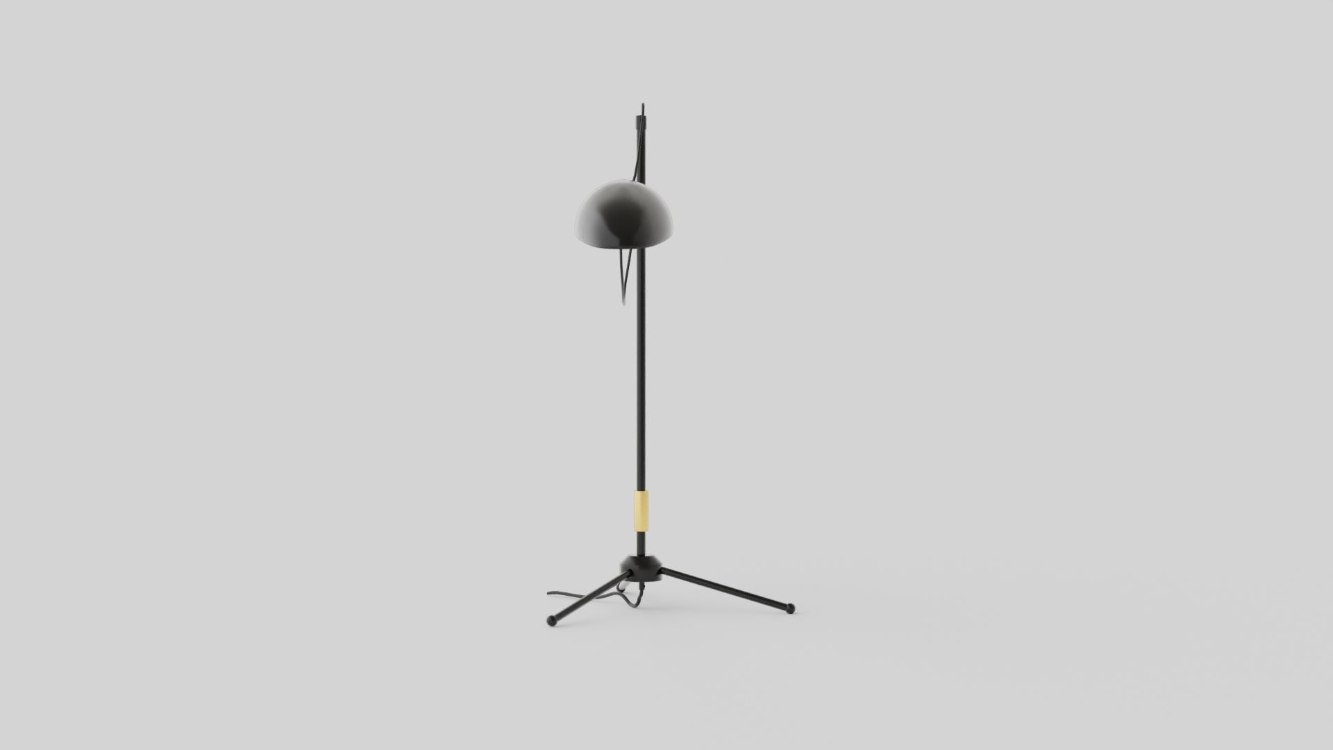 Spoon Table Lamp Low-poly 3D model_2