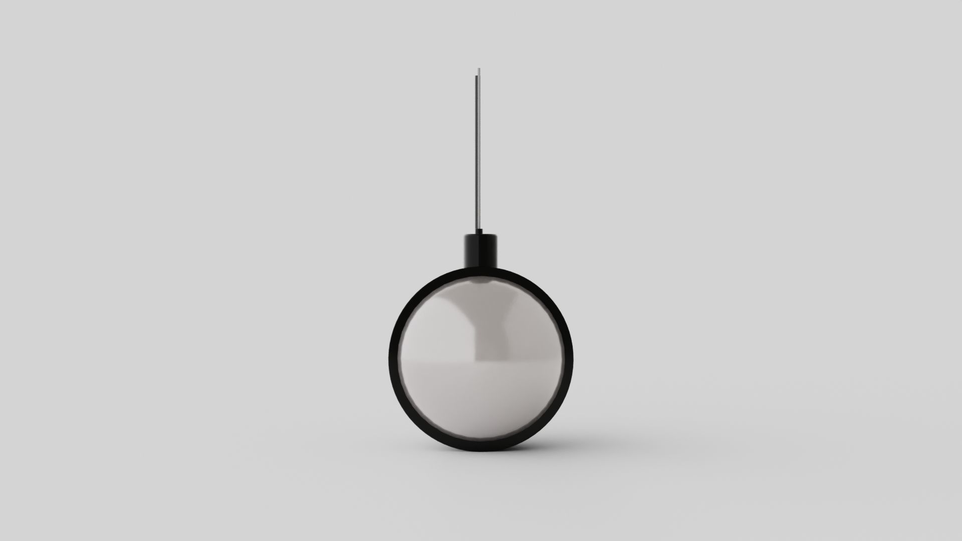 Spot Ceiling Lamp Round Low-poly 3D model_2