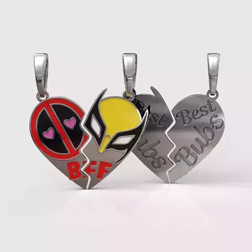 Deadpool and Wolverine pendant