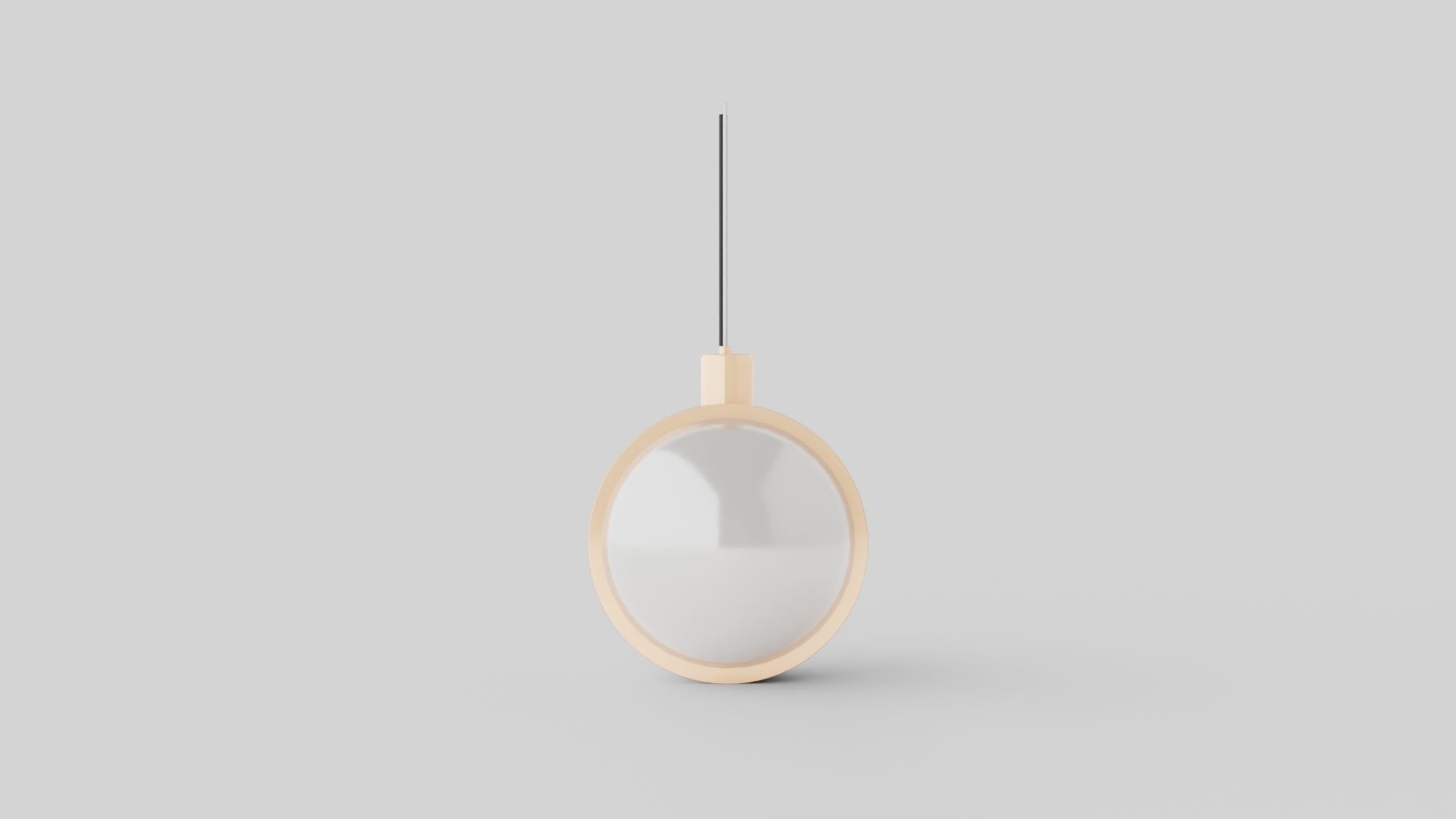 Spot Ceiling Lamp Round 1 Low-poly 3D model_2