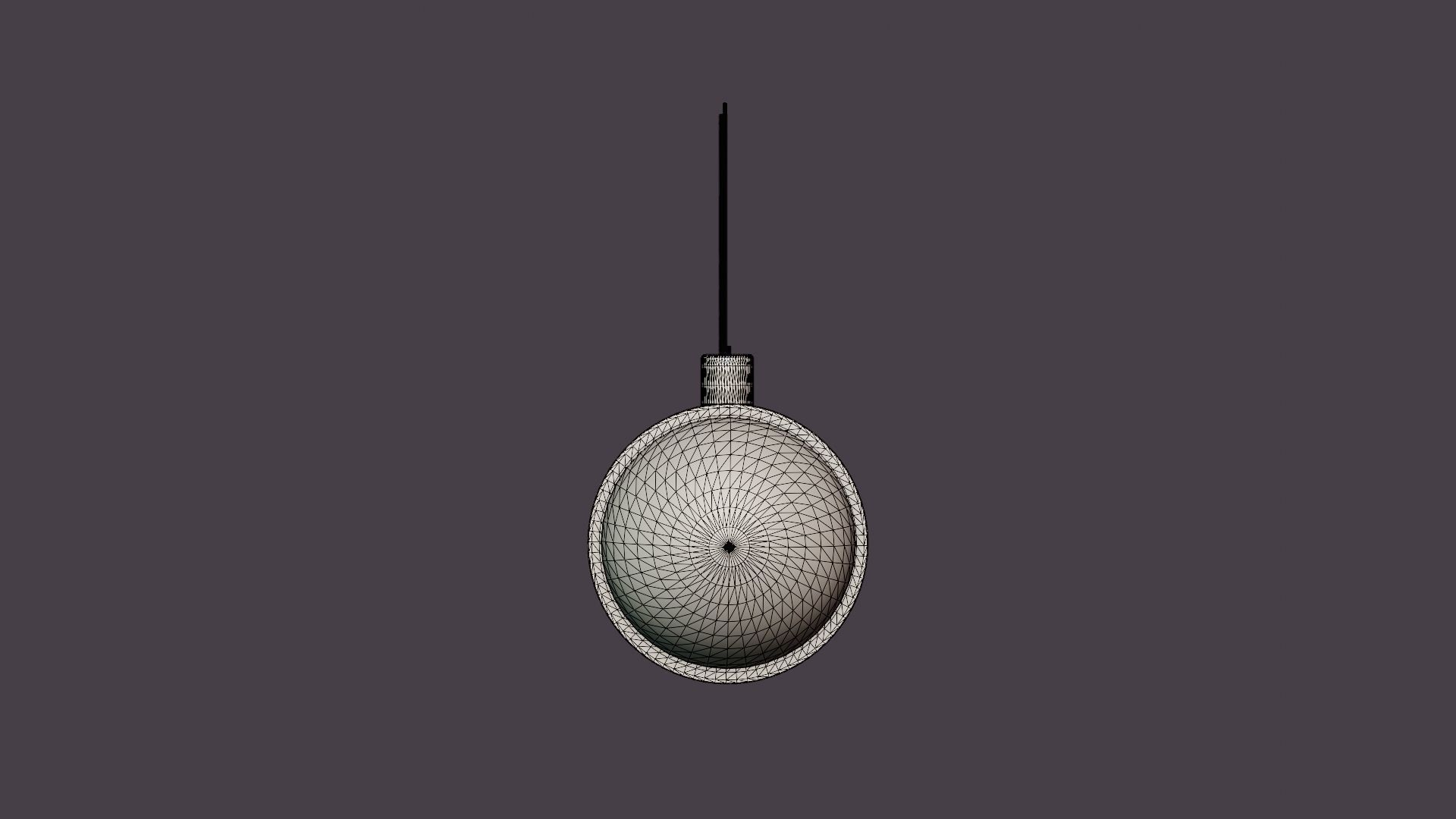 Spot Ceiling Lamp Round 1 Low-poly 3D model_8