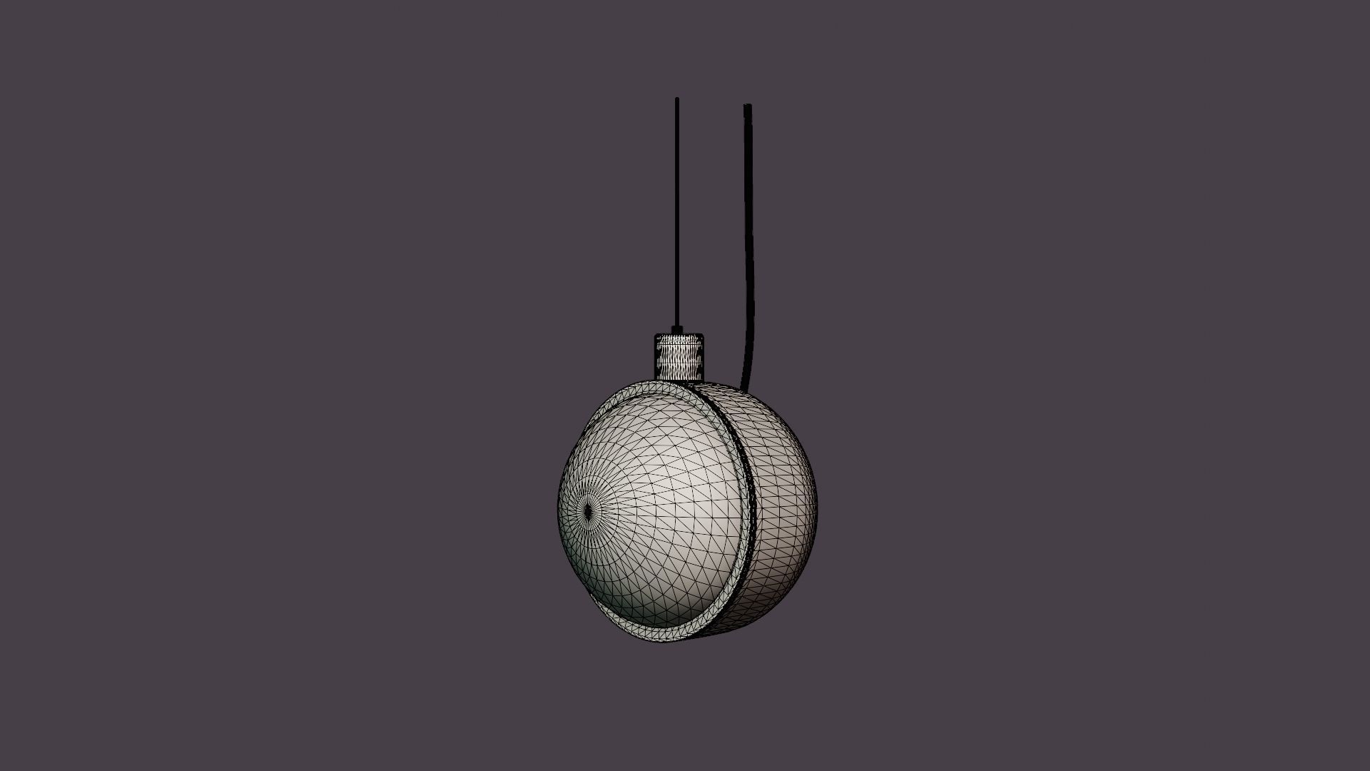 Spot Ceiling Lamp Round 1 Low-poly 3D model_7