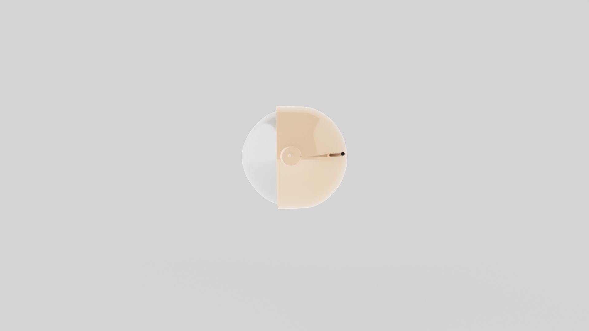 Spot Ceiling Lamp Round 1 Low-poly 3D model_5