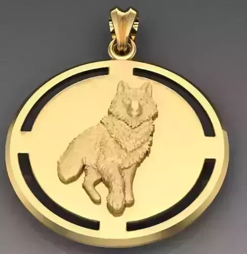 wolf pendant