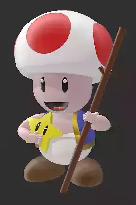 super Mario toad  3D print model