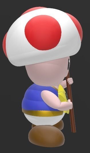 super Mario toad  3D print model_2