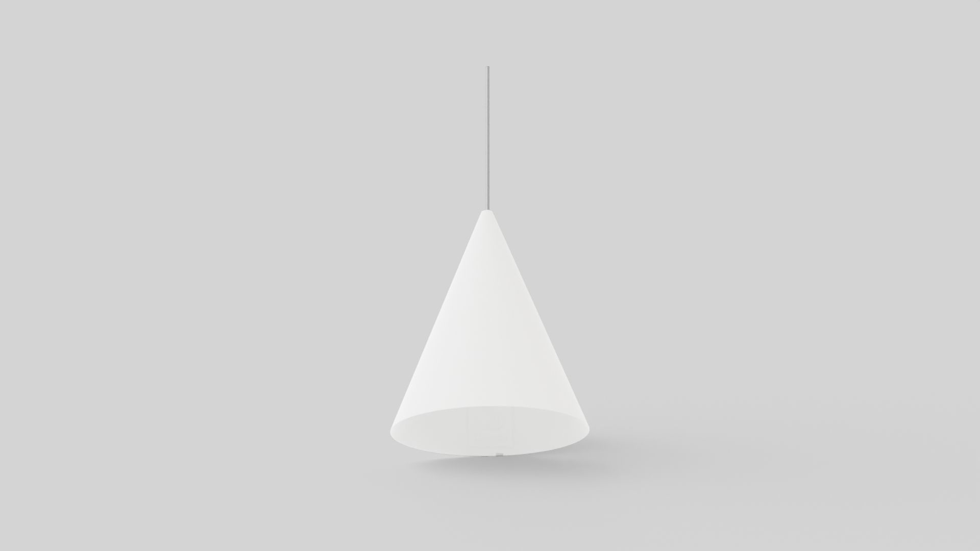 Swirl White Ceiling Lamp Low-poly 3D model_2