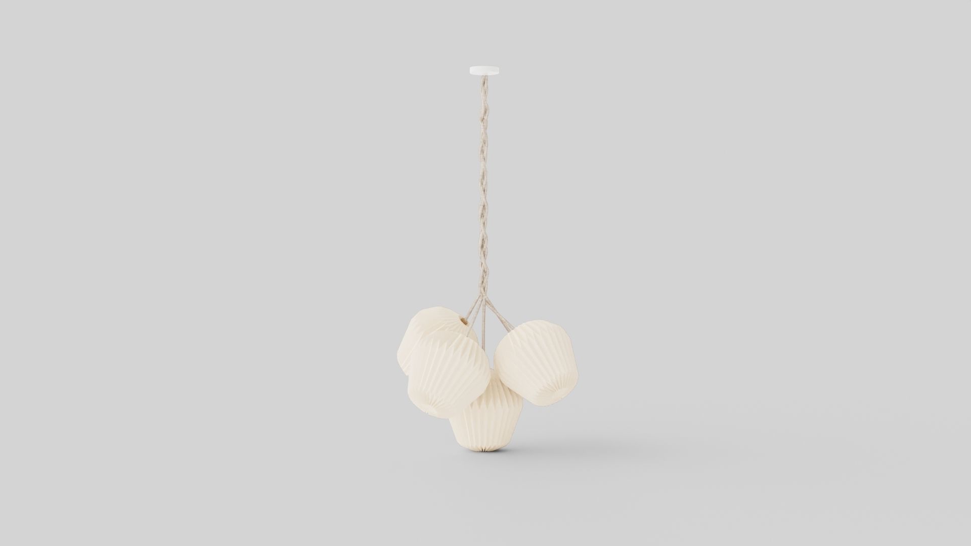 The Bouquet Ceiling Lamp Low-poly 3D model_4
