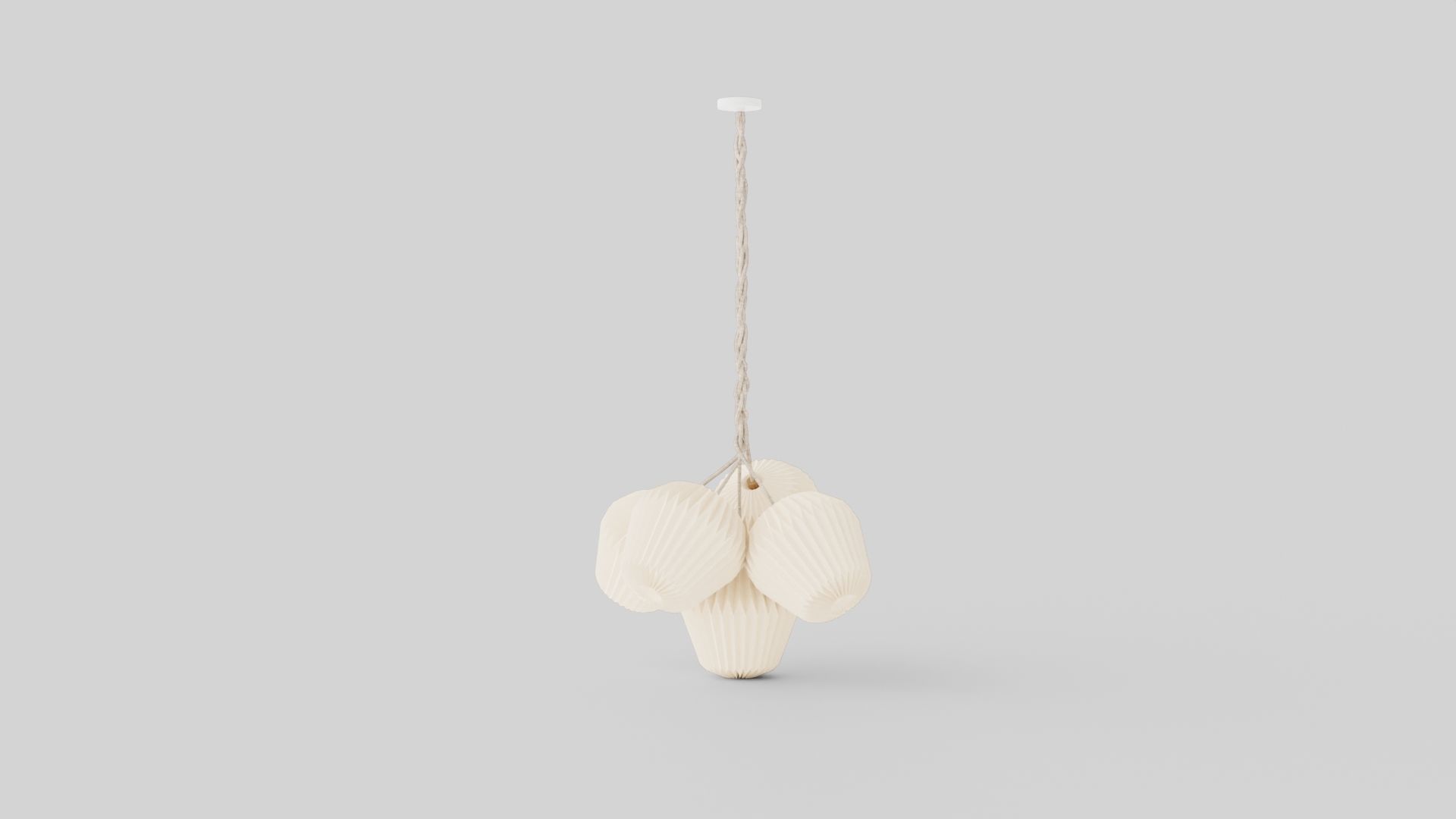 The Bouquet Ceiling Lamp Low-poly 3D model_2