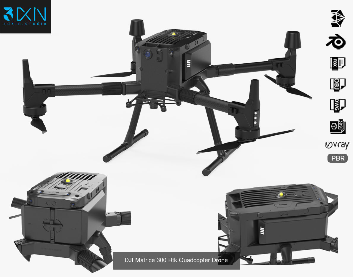 Quadcopter Drone Collection PBR Pack _4