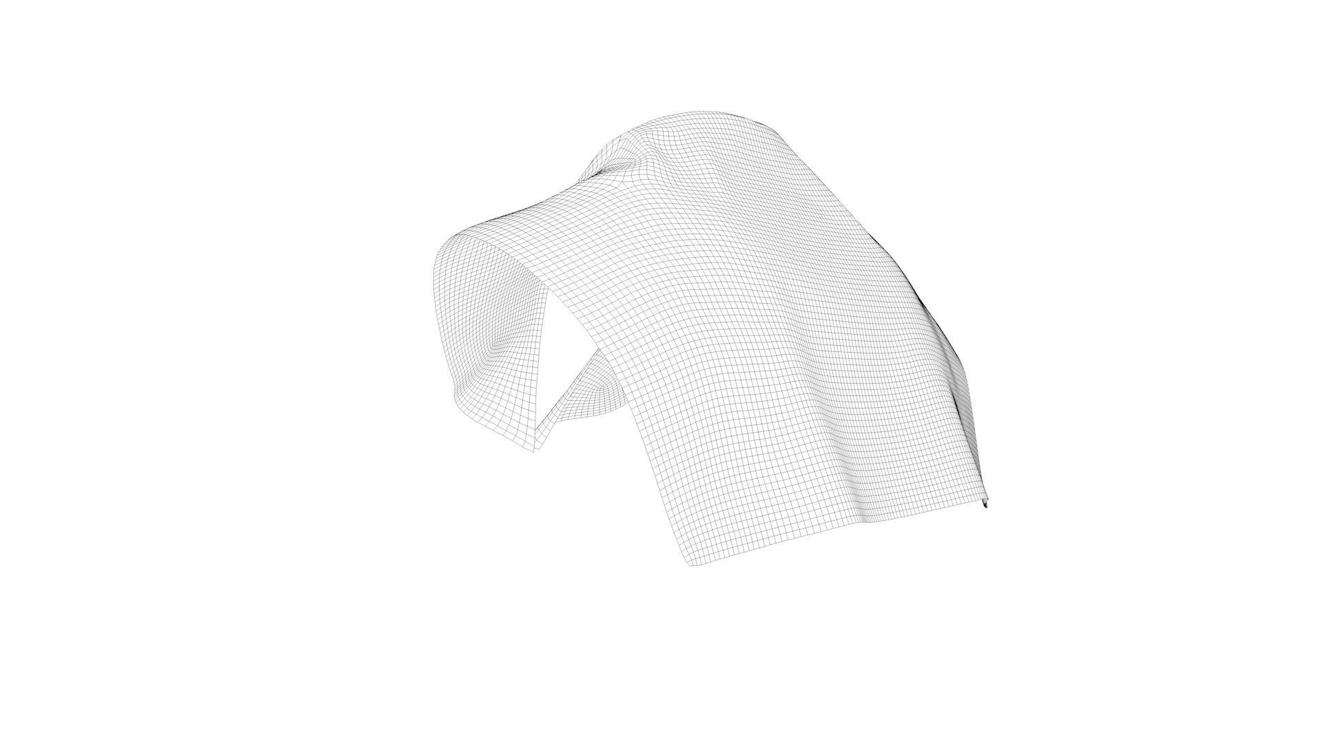 Dress collars scarves and necklaces decorated 3d models 3D model_8