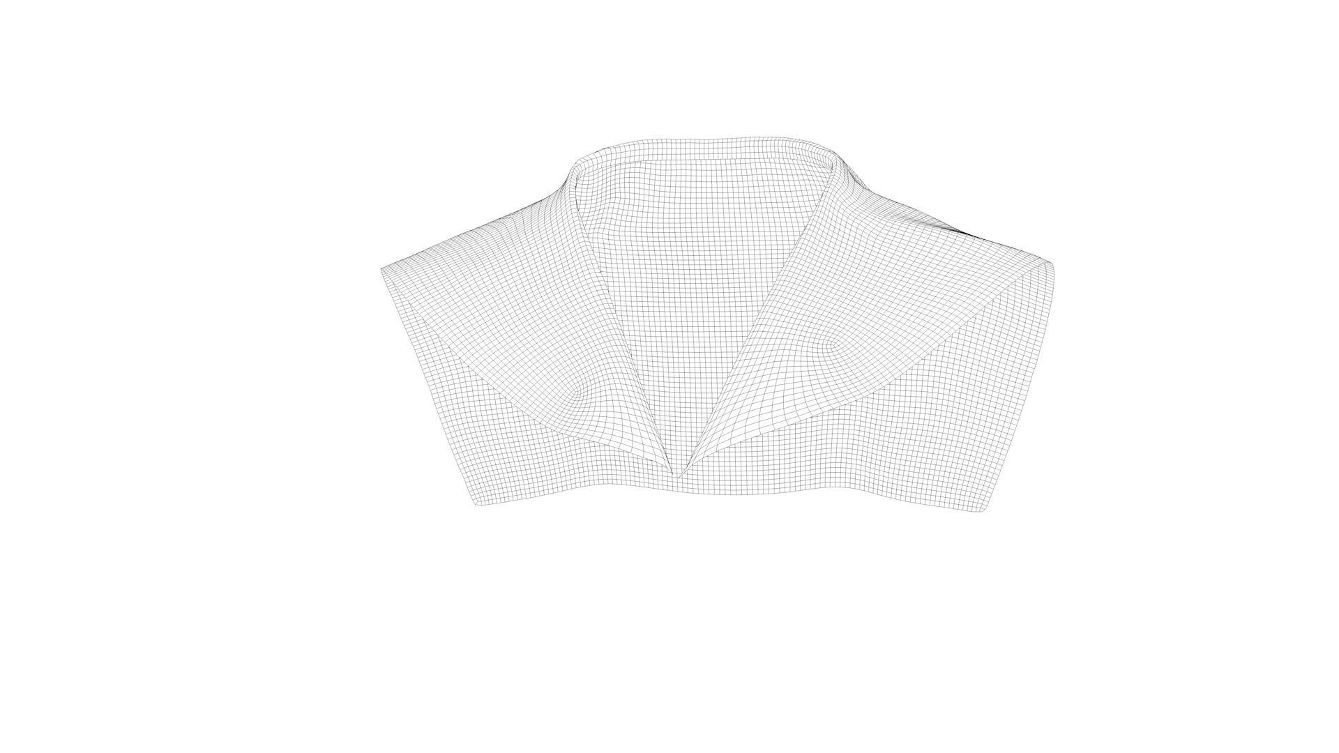 Dress collars scarves and necklaces decorated 3d models 3D model_7