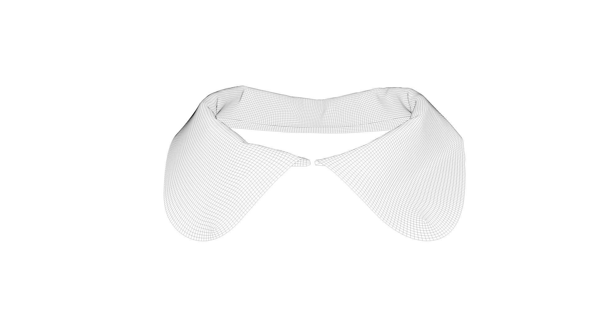 Dress collars scarves and necklaces decorated 3d models 3D model_7