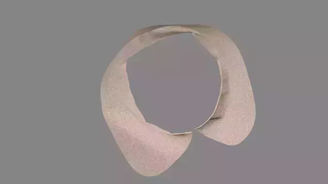 Dress collars scarves and necklaces decorated 3d models