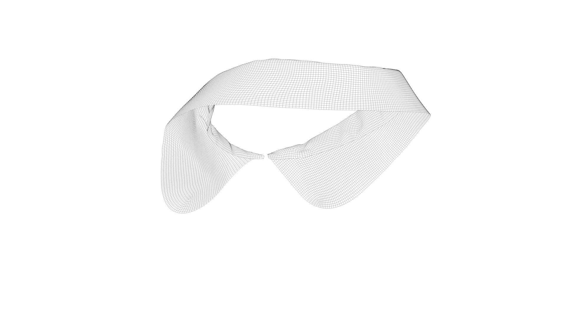 Dress collars scarves and necklaces decorated 3d models 3D model_8