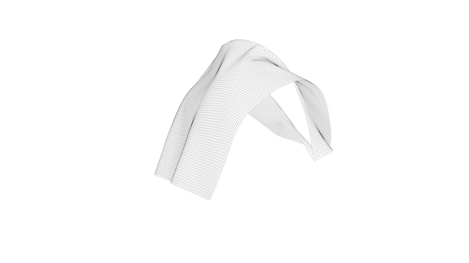 Dress collars scarves and necklaces decorated 3d models 3D model_9