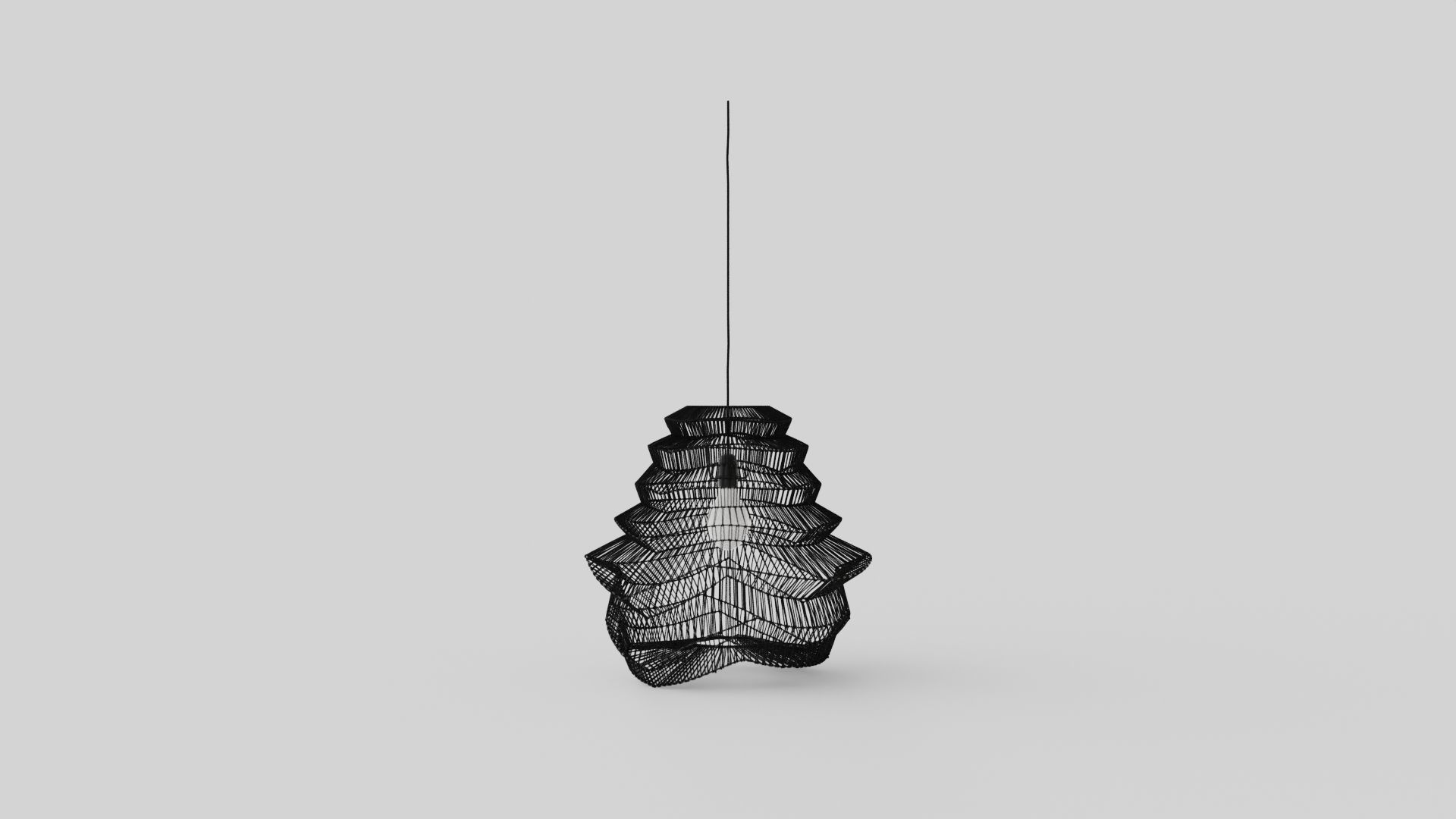 Wild Pendant Ceiling Lamp 2 Low-poly 3D model_3