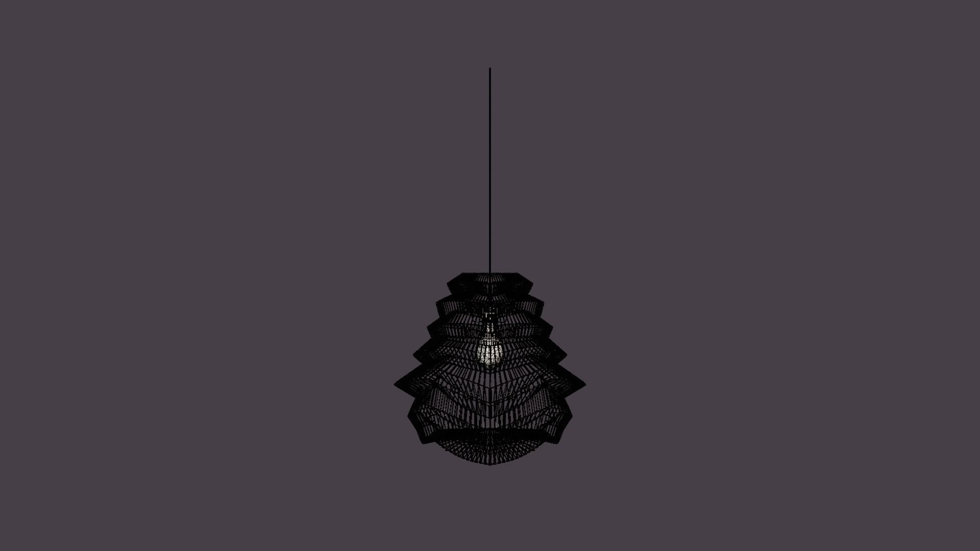 Wild Pendant Ceiling Lamp 2 Low-poly 3D model_6