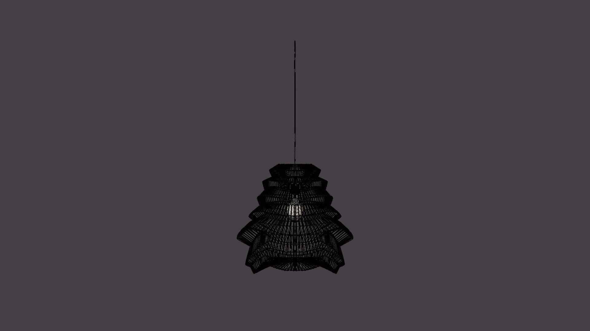 Wild Pendant Ceiling Lamp 2 Low-poly 3D model_8